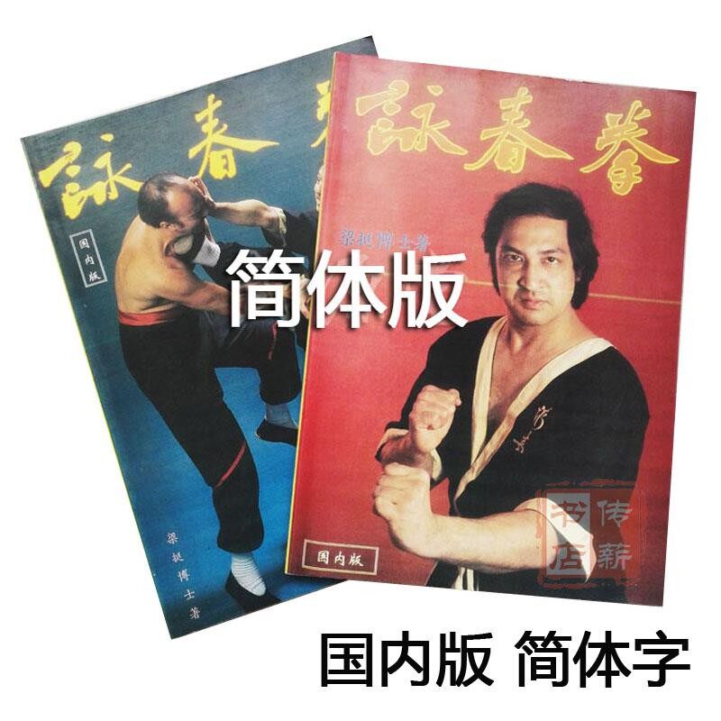 梁挺咏春拳上下册简体中文版詠春拳小念头寻桥标指木人桩