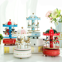 Merry-go-round music box Music box decoration Creative student Christmas Childrens Day to send Girlfriend best friend Birthday gift