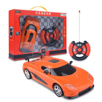 1:24 Childrens remote control car simulation sports car boy electric toy stall steering wheel gift