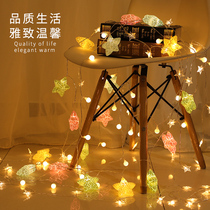LED star lights flashing lights string lights Star Girl heart room bedroom Net Red birthday lighting decoration decoration