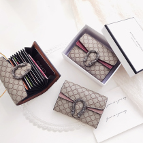 Small bag female anti-theft brush 2022 new multi card card card holder leather large capacity card clip anti-demagnetization *