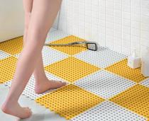 Floor mat Plastic PVC non-slip mat Waterproof mat splicing floor shower leaky bathroom household square grid