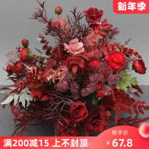 2020 new autumn color line guide flower potted flower Flower Flower Flower Art wedding hall finished flower Flower point Row flower corner flower arrangement