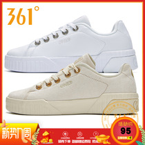 361 Degrees Women Shoes Sneakers Winter New Fashion Casual Shoes Light Low Helps Slide Board Shoes Little White Shoes Women