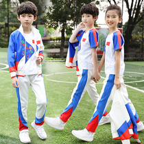 Primary school uniforms Spring and Autumn Sports Set Kindergarten Teacher Work Clothes Chinese Style Performance Childrens Class Clothes Customization