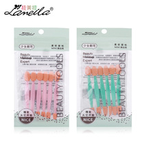 Lameira eye shadow brush set portable one eye double head sponge Rod disposable beginner 6 sets