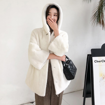 Imported Mink Leather Coat Lady Whole Mink Long section 2021 New Henning Watermink fur fur jacket Lianhood