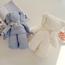 New products soft touch snow Neil warm lunch break small cover Blanket Creative Little Bear Styling Soft Cotton blanket