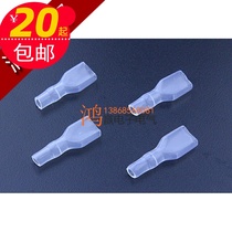 Electrical switch relay plug spring 6 3MM 6 3 flame retardant sheath waterproof terminal white sheath