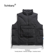 Tide Japanese Handle Pocket Unsleeved Cotton Marks Men and Women Winter Relax Warm and Leisure Cotton Clamp