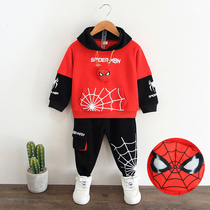 Boy autumn suit handsome 3 fashion 4 foreign style 5 Children Spider-man clothes 6-year-old baby childrens clothing 7 boys 2 tide