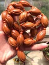 Vin Play Olive Nuclear Engraving Twist Dry Kun Long Strings Necklace Mens Nuclear Sculptures Long String Vegan Nuclear Old Oil Nuclear