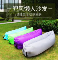  Lazy outdoor inflatable sofa bag Portable air mattress Lunch break bed Camping Camping air cushion bed sheet people beach