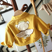 Spring and autumn childrens clothing baby denim coat boys boys and girls Korean version of denim clothes baby jacket jacket 406