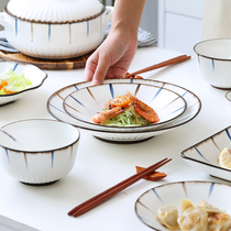Plate Home Day Style Cutlery Ceramic Dish Deep Pan Soup Pan Fish Pan Creative Personality Dessert Baking Pan Dish Composition