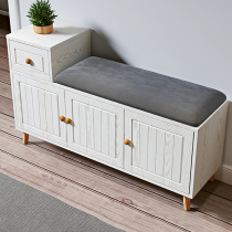 Nordic shoe cabinet home door can sit shoe rack integrated modern simple entrance multifunctional soft bag shoe stool