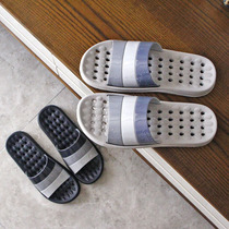 Non-smelly foot slippers bathroom slippers female indoor home bath water leakage hollow summer plastic non-slip male