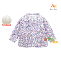 Ballabala baby cotton suit 2021 winter dress new female baby cotton rags and velvet 200421106001
