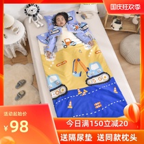 Baby baby sleeping bag childrens kicking quilt Spring and Autumn Winter thickened cotton detachable quilt artifact winter quilt