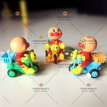 Japanese Breadman childrens winding bike riding hair doll pedaling tricycle rider baby toy