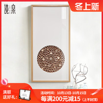 Jing Spring Southeast Asia decorative painting new Chinese Zen restaurant physical painting porch tea room background wall hanging painting