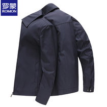 Roemon Flipped Jacket Jacket Man Spring Autumn 2022 New Mens Spring 100 Hitch Casual Korean Version Trendy Mens Fashion