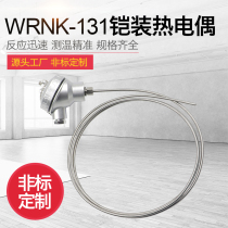 K-type armored thermocouple WRNK-131 assembly type electric electric couple electric furnace temperature temperature sensor 0-1100 degrees