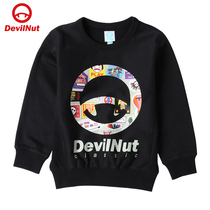 DEVIL NUT demon tide childrens clothing boys and children autumn and winter long sleeve logos sweater AET KIDS