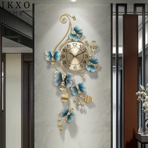 New Chinese style creative light luxury clock living room home fashion personality art pendant clock porch watch atmosphere