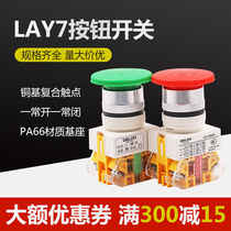 Dresy emergency stop switch button switch mushroom head button self-comeback LAY7-11M 1 open 1 closed emergency button