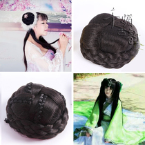 New childrens costume wig bag photo studio photo performance plate hair bag ancient style cos shape ball head flower bud