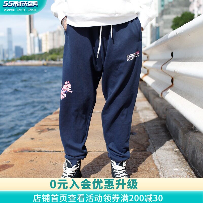 愚人 潮 潮 SSUR PLUS JOINT ICONSLAB Autumn and winter Mount Fuji wei pants mens and womens fashion brand sweatpants