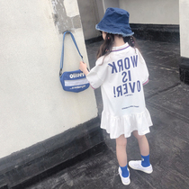 South Korea summer 2021 New Korean children POLO lapel skirt in children short sleeve girl dress tide