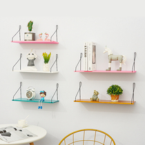 Wall-free solid wood partition shelf bedside bedroom dormitory storage artifact wall decoration wall bookshelf