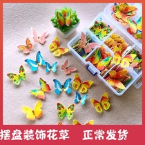 Glutinous rice paper butterfly edible ornaments birthday cake decoration cold plate baking diy can eat wagi paper set plate