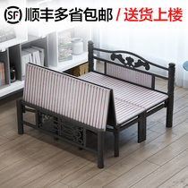 Shrink bed multifunctional household rice economical household single bed office lunch bed wooden bed rental room