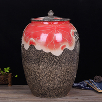Jingdezhen ceramic 20 catty 50 catty 100 catty of rice cylinder Mi Barrel oil cylinder Pickled Meat Vat Water Jar Water Jar Wine Jar