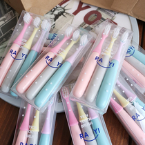 Leaked export orders three sets of cartoon cute men and women baby gingival soft hair children toothbrush 2-3-6 years old