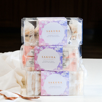Original cherry blossom packaging box snowflake crisp beef bread nougat transparent box cookie biscuit gift box tote bag