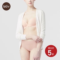 LaTV Chengyi women without steel ring BRA BRA BRA BRA chest underwear BRA cup with base plain Cup summer womens clothing