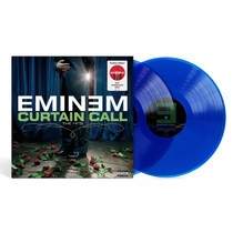 Shortage Lord Eminem Curtain Call The Hits Black Gel Record 2LP Colored Glue Blue Glue