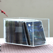 Acrylic transparent CD disc storage box finishing box without lid Desktop Storage and sorting large capacity box can be customized