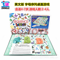 ENGLISH BOARD GAMES FOR CHILDREN TO LEARN ENGLISH CARD LETTER SEQUENCE GAME LETTERS FOR KID