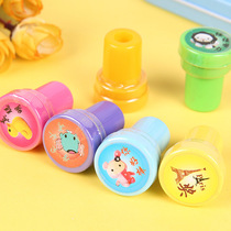 Special Price Expression Seal Round Pattern Rubber Stamp Toy Seal Cartoon Seal Student Supplies Wholesale