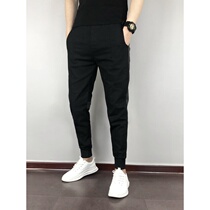 Hong Kong 2022 spring new small leggings for men to fix Korean version trendy splicing casual 90% trouser bunches pants