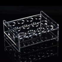 Acrylic bullet cup holder liquor cup holder spirits cup holder wine dispenser bamboo rack set mouthful cup holder