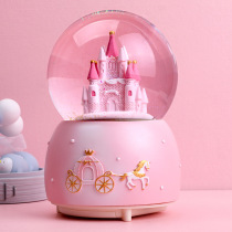 Automatic snow castle Crystal Ball Music Box Music Box Music box decoration childrens birthday gift girl girlfriend Valentines Day