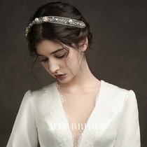  Mantingfang (Xinghai)Korean new handmade headdress Sweet bride wedding headdress Sen Xianmei headdress