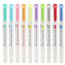 5 Japanese ZEBRA zebra MildlinerWKT7 fluorescent pen double head fluorescent pen marker pen stationery