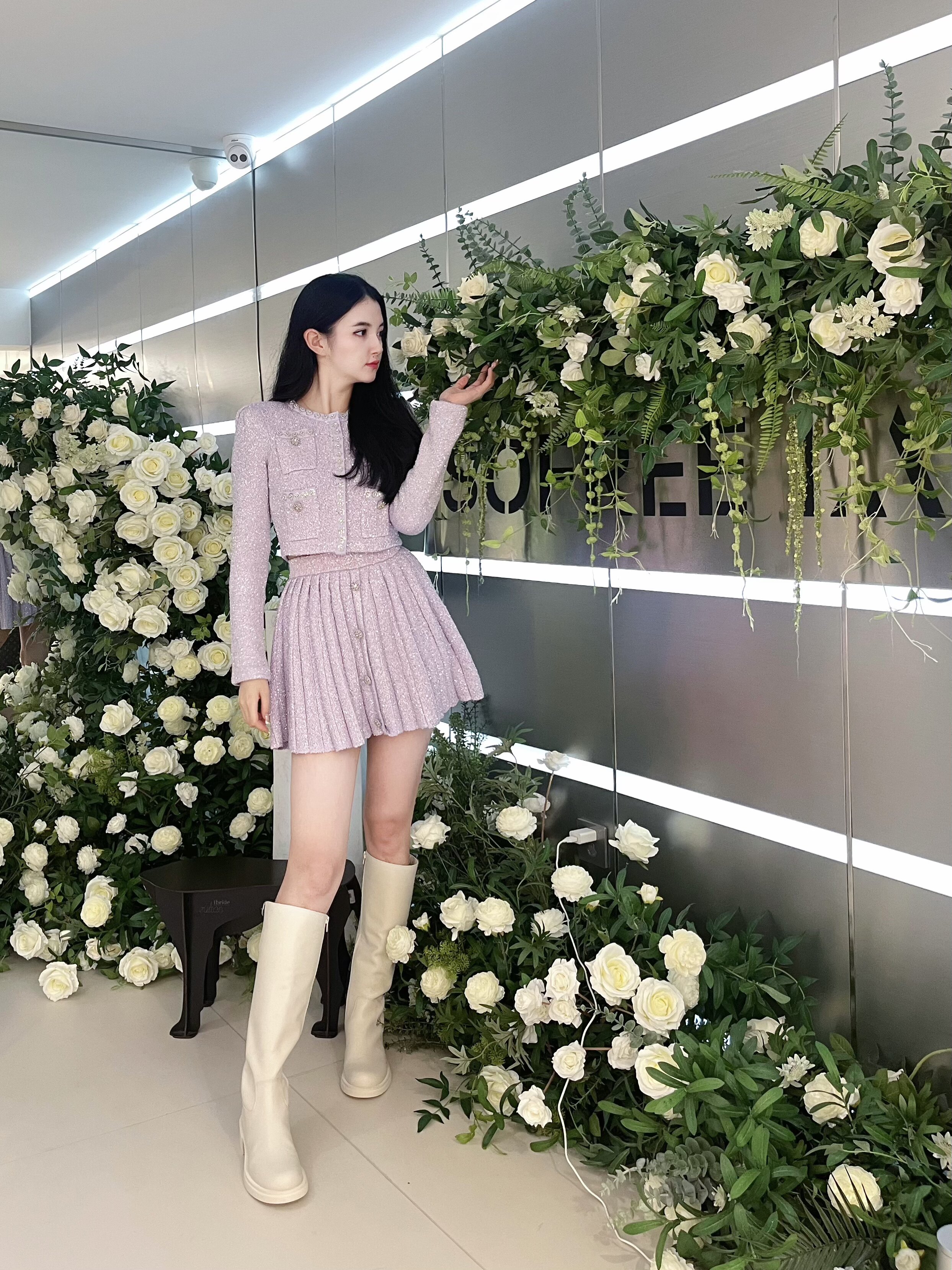 kisscat接吻猫[城市旅人]骑士靴，万茜方枪枪美洋同款真皮皮带扣复古英伦风